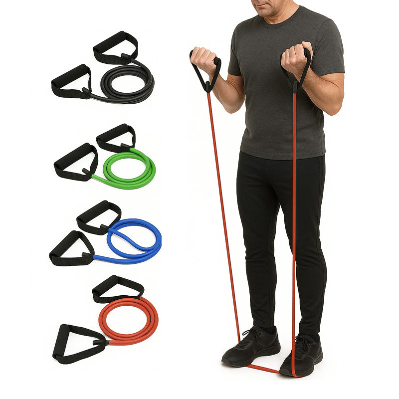 Resistance Band with Handles for Strength and Rehab