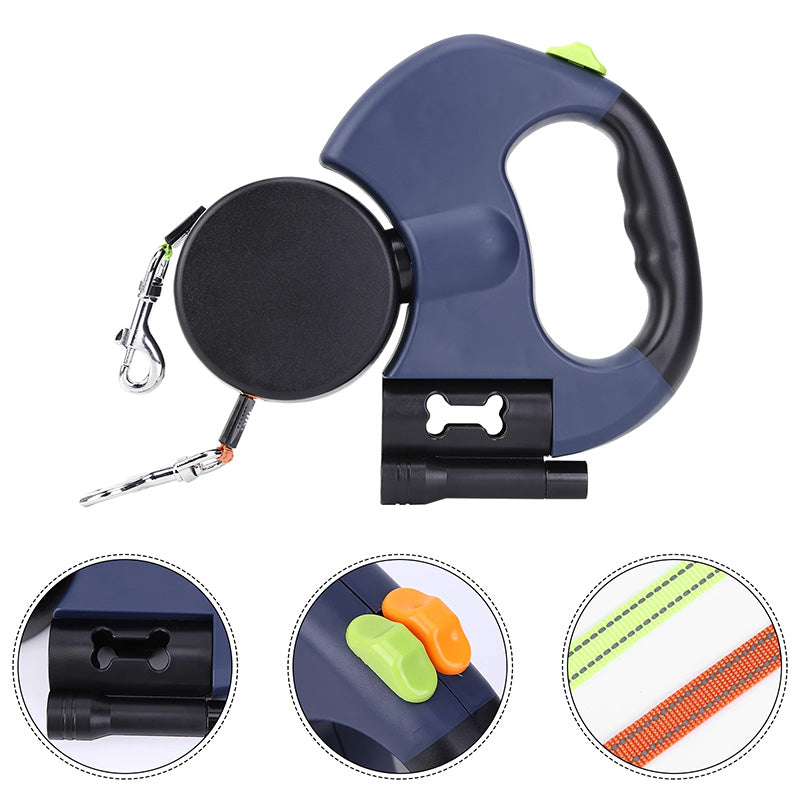 Retractable Double Pet Leash