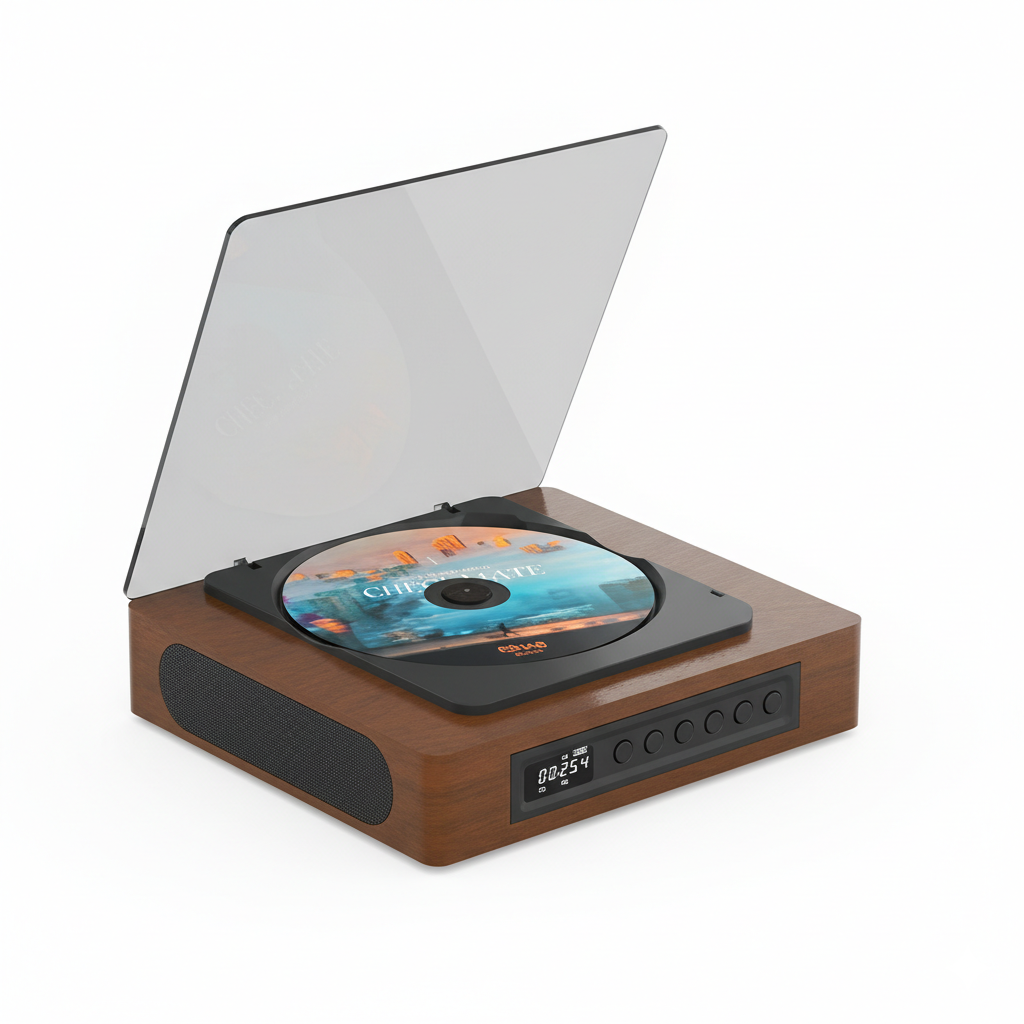 Retro CD Player with Bluetooth and FM Radio