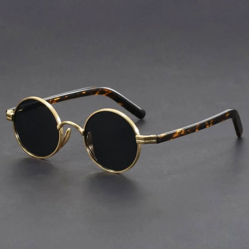 Retro Round Sunglasses with UV400 Protection