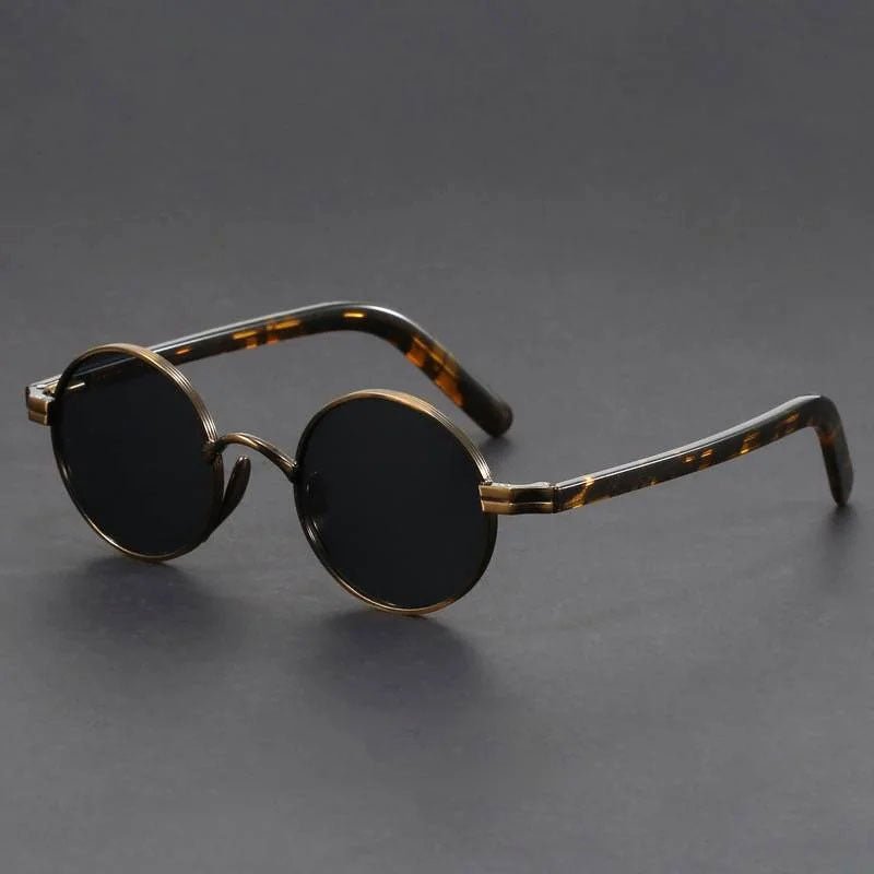 Retro Round Sunglasses with UV400 Protection