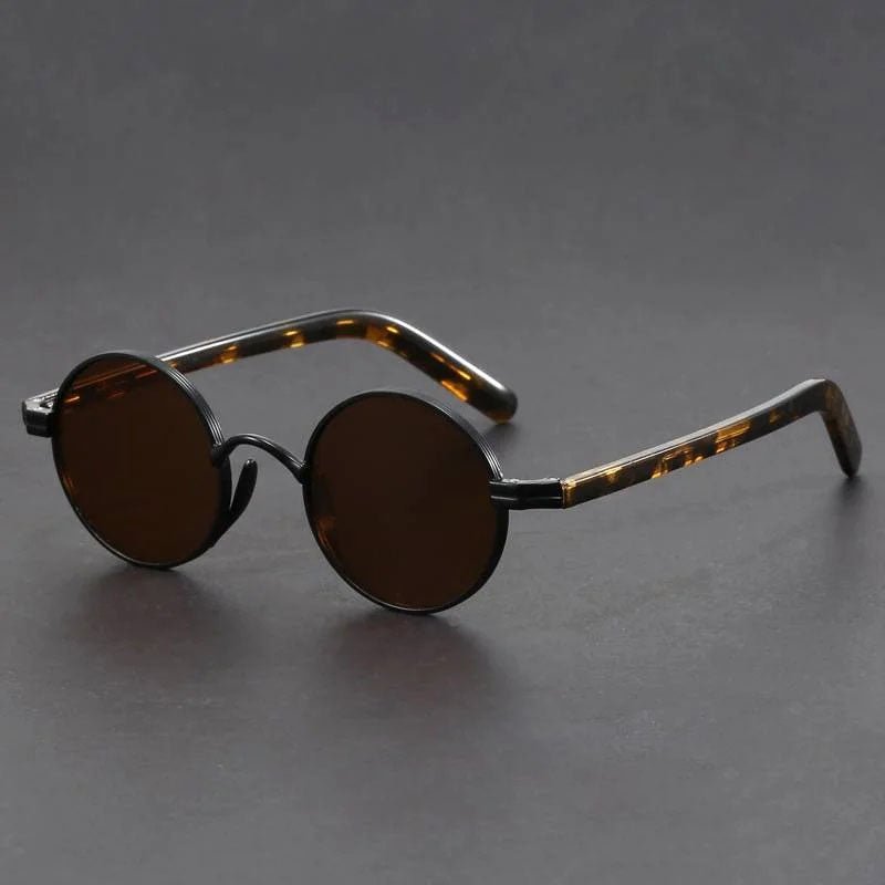 Retro Round Sunglasses with UV400 Protection