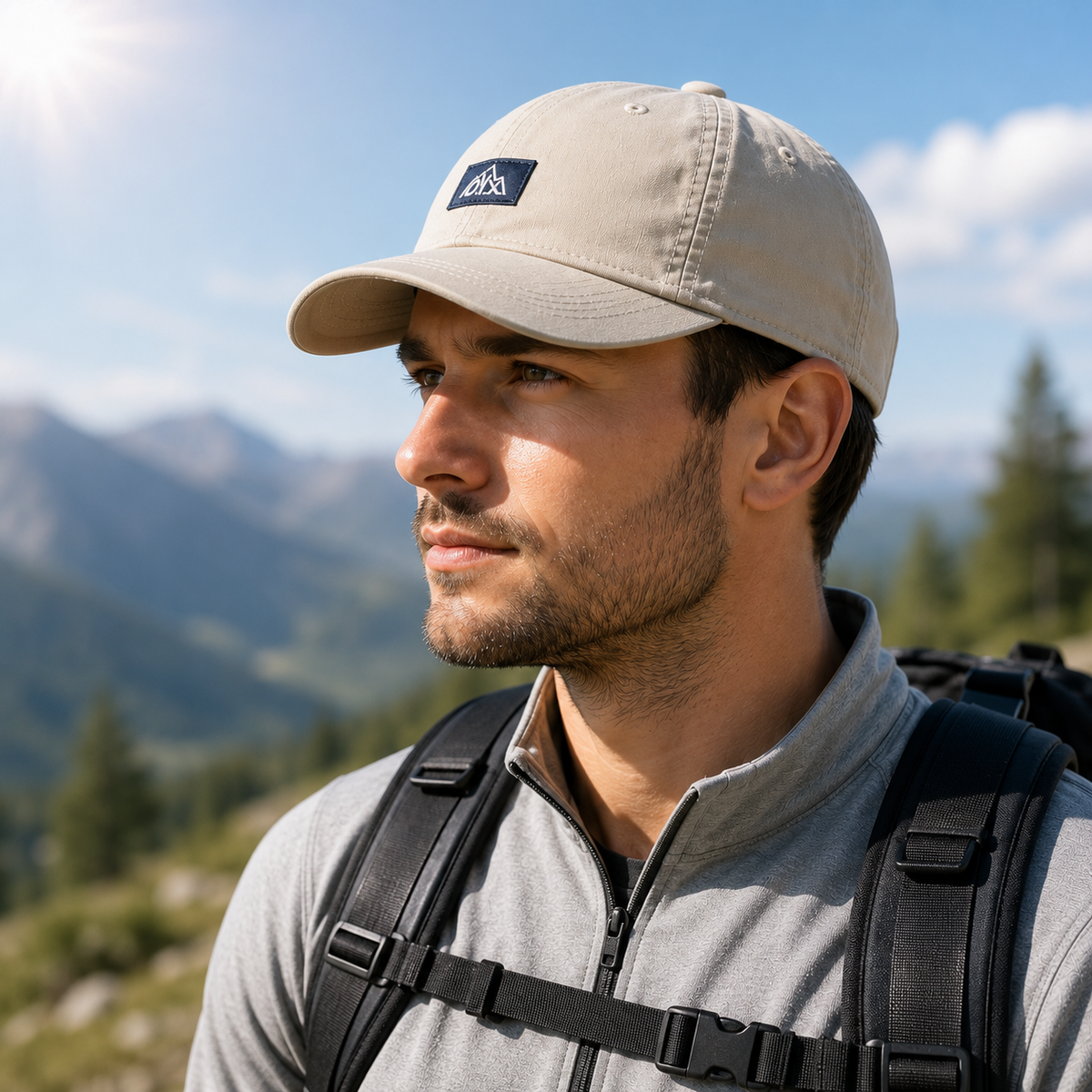 Retro Short-Brim Baseball Cap