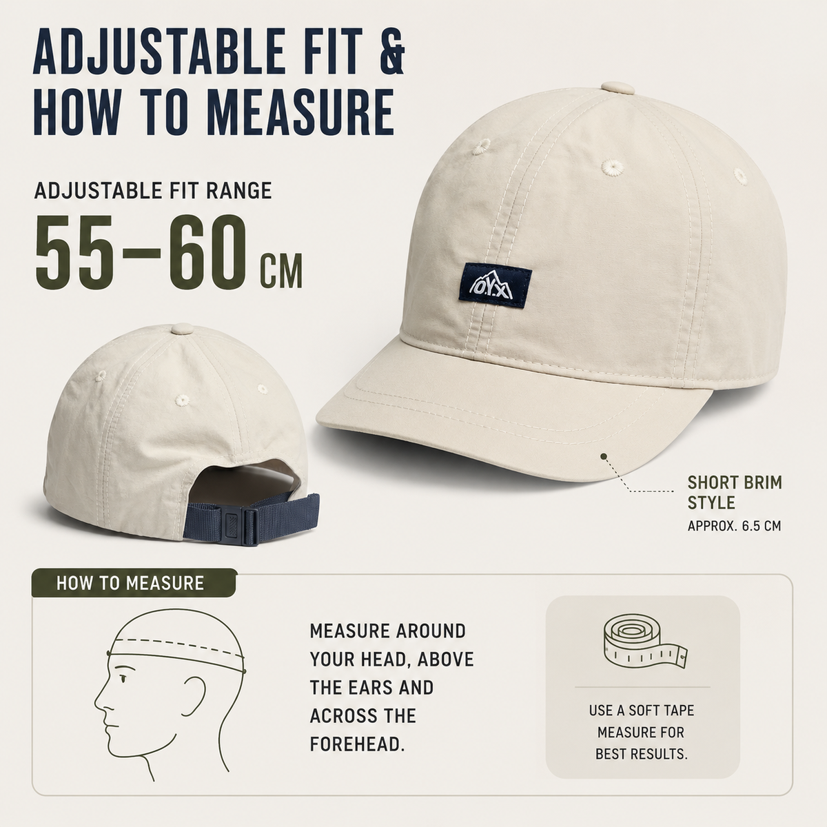 Retro Short-Brim Baseball Cap