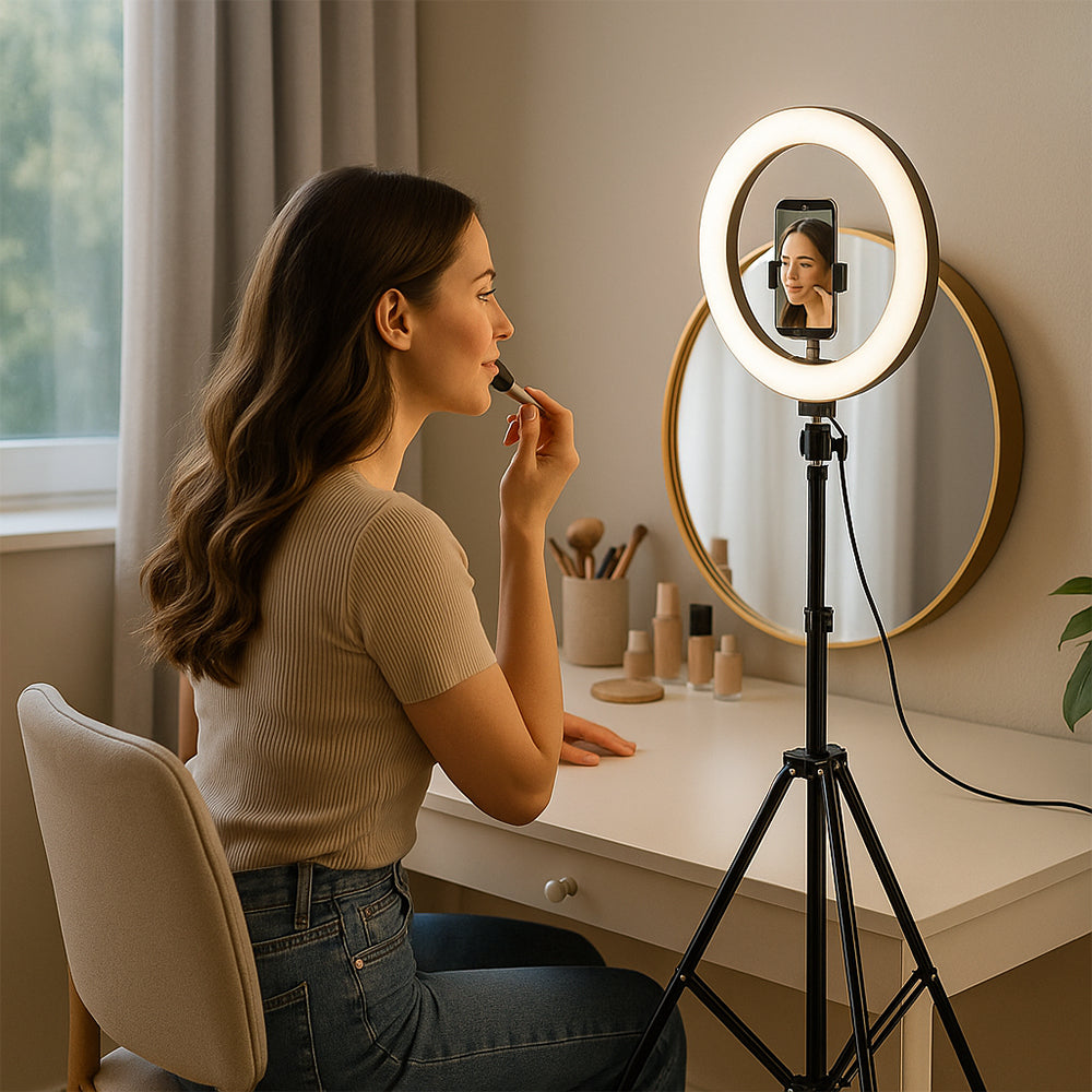 Ring Light with Tripod – 3 Color Temperatures – LJJ-26