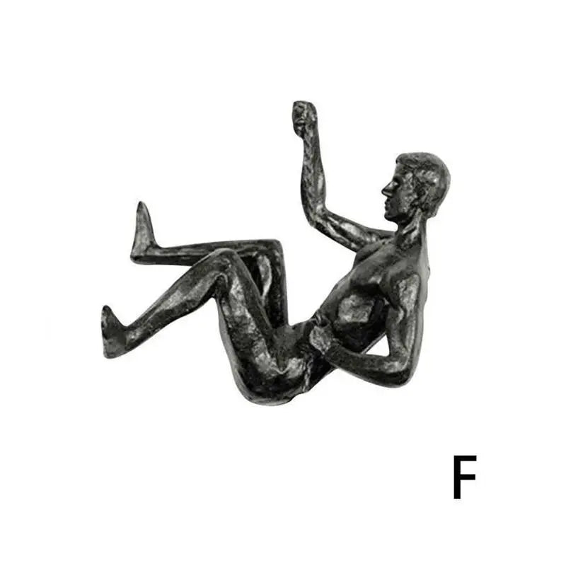 Rock Climbing Man Resin Wall Art Decoration