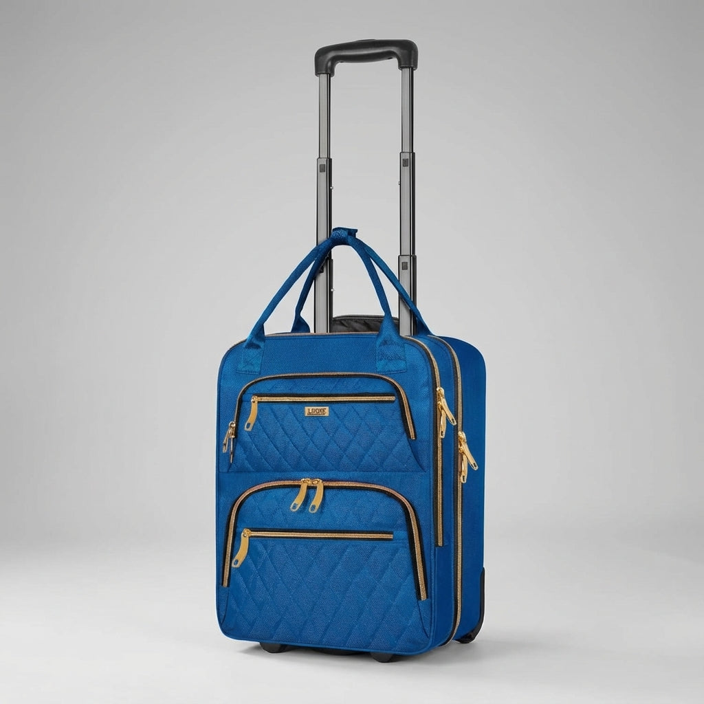 Rolling Trolley with Laptop Compartment for Flights and Travel