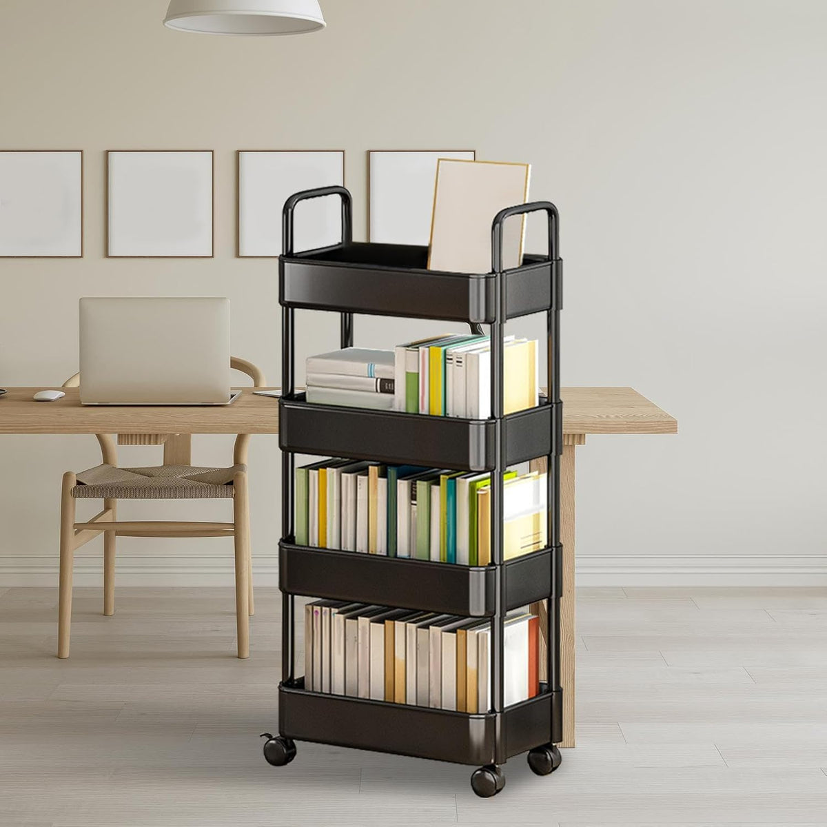 Rolling Utility Cart with Handle