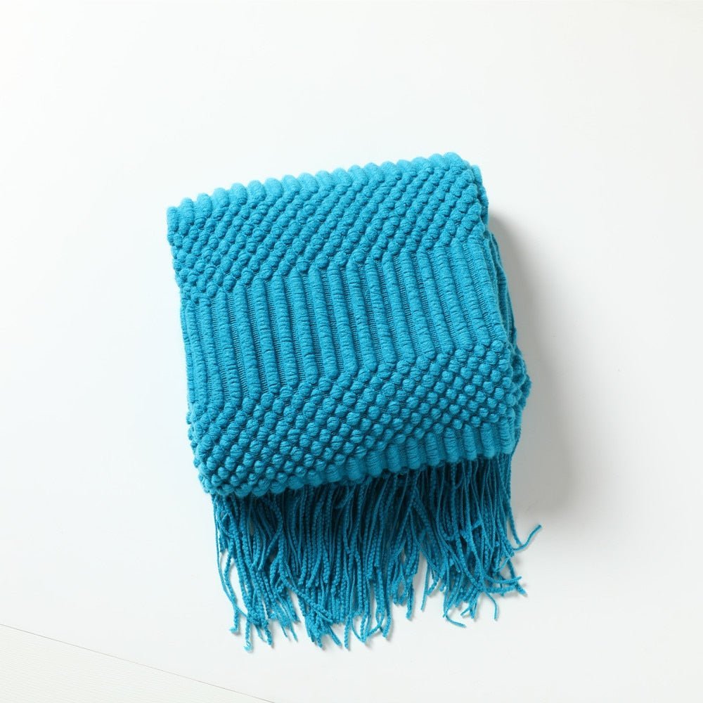 Scandinavian Knitted Sofa Throw