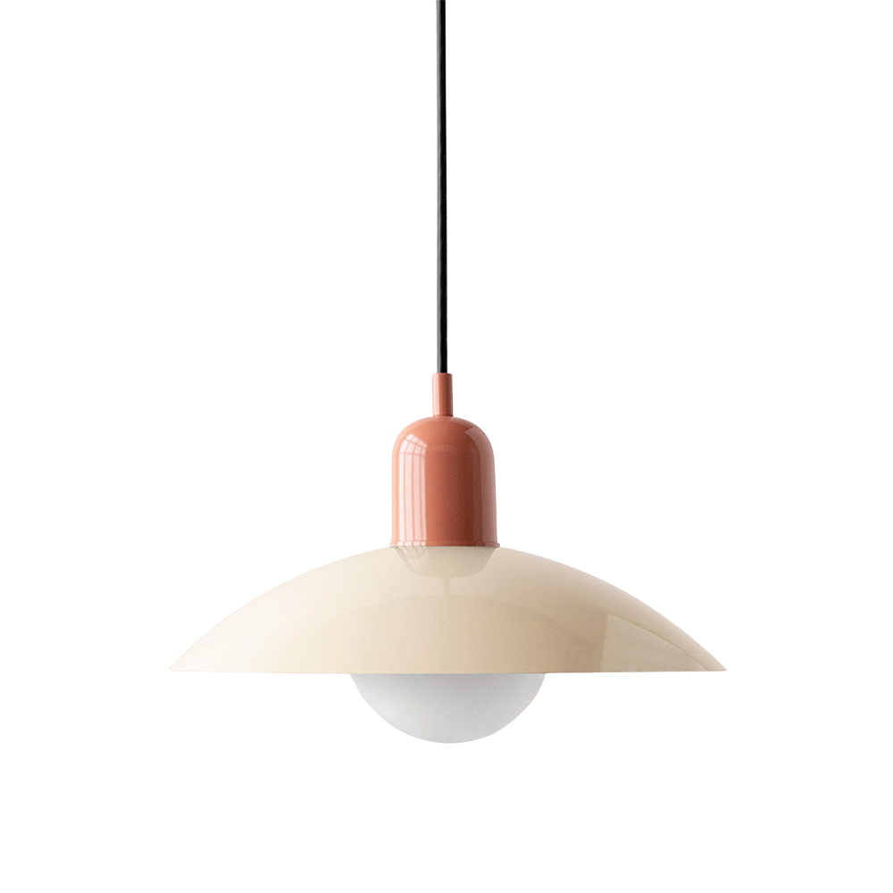 Scandinavian Macaron Height-Adjustable Pendant Light – Pastel Lamp for Living Room and Dining Room