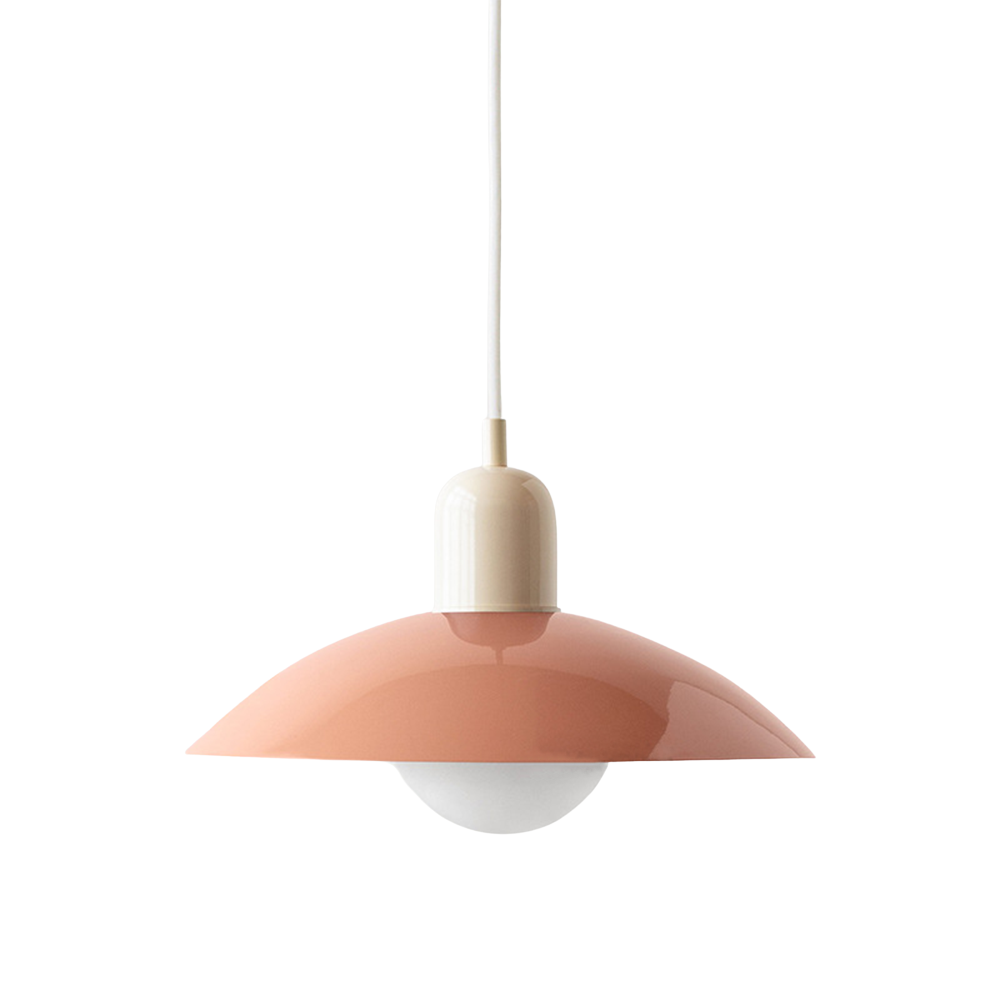 Scandinavian Macaron Height-Adjustable Pendant Light – Pastel Lamp for Living Room and Dining Room