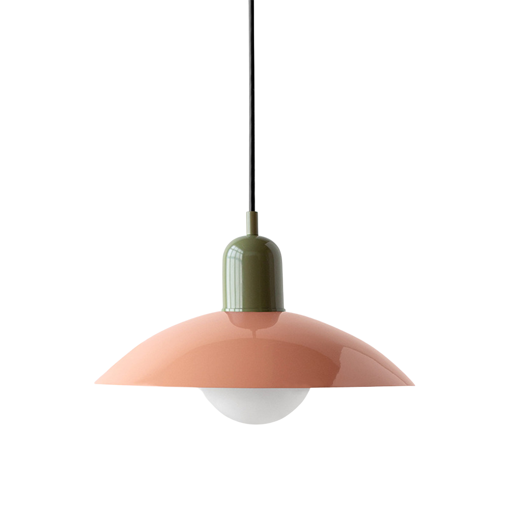 Scandinavian Macaron Height-Adjustable Pendant Light – Pastel Lamp for Living Room and Dining Room