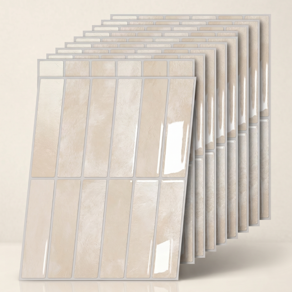 Self-Adhesive 3D Wall Tiles for Kitchen and Bathroom
