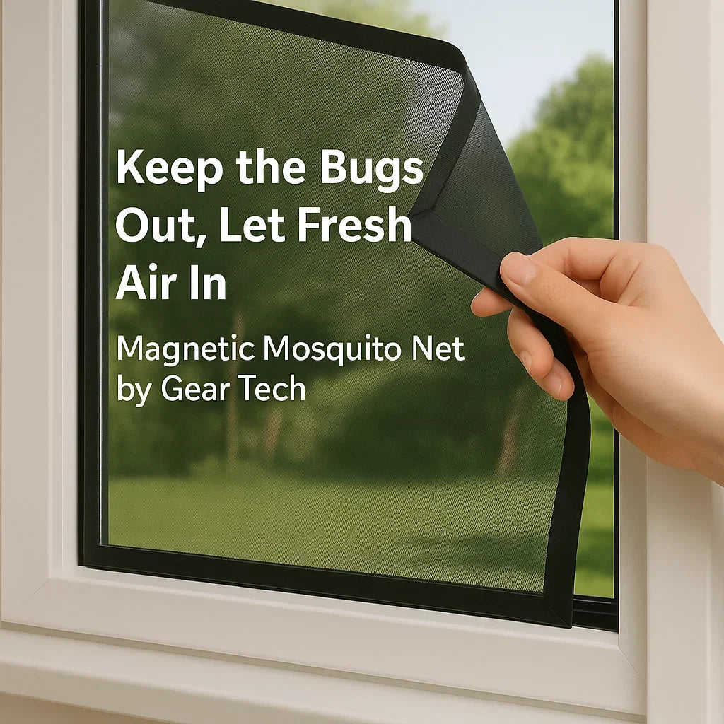 Self-Adhesive Window Mosquito Net - No-See-Um Mesh Insect Screen for Home Protection & Bug Prevention