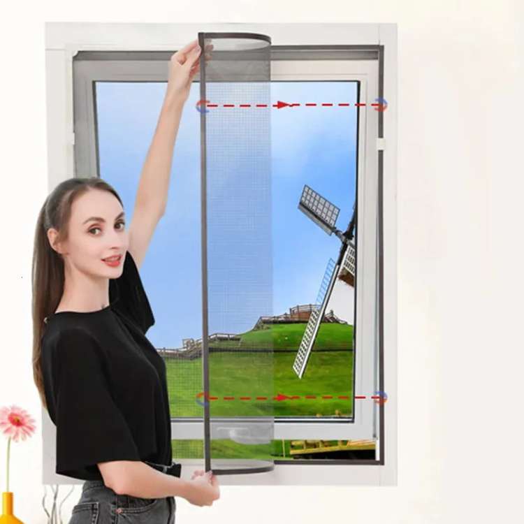 Self-Adhesive Window Mosquito Net - No-See-Um Mesh Insect Screen for Home Protection & Bug Prevention