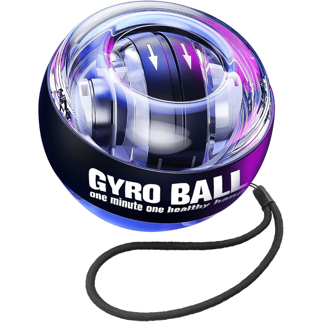 Self-Starting Gyroscopic Forearm Trainer and Hand Exerciser for Grip Strength and Wrist Training