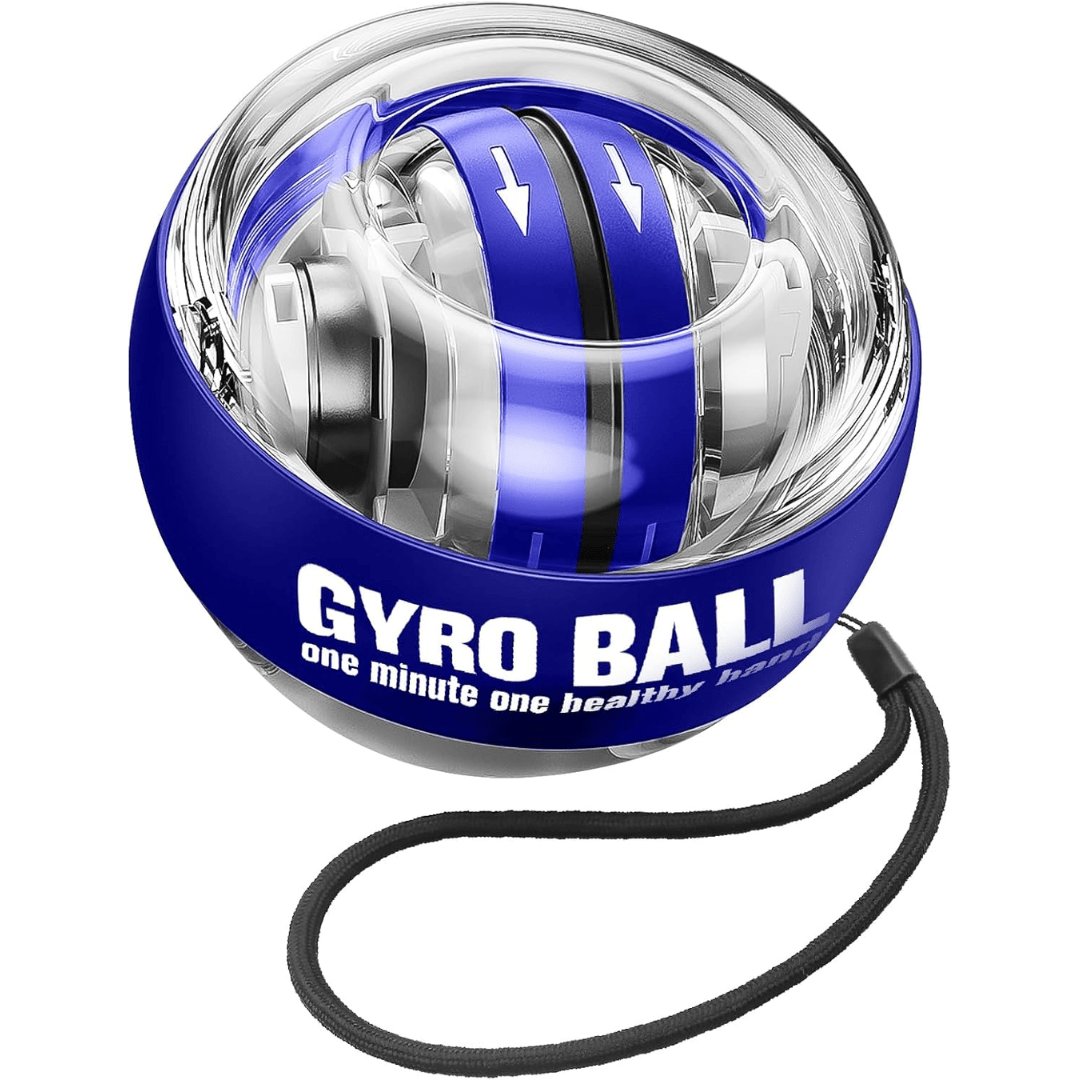 Self-Starting Gyroscopic Forearm Trainer and Hand Exerciser for Grip Strength and Wrist Training