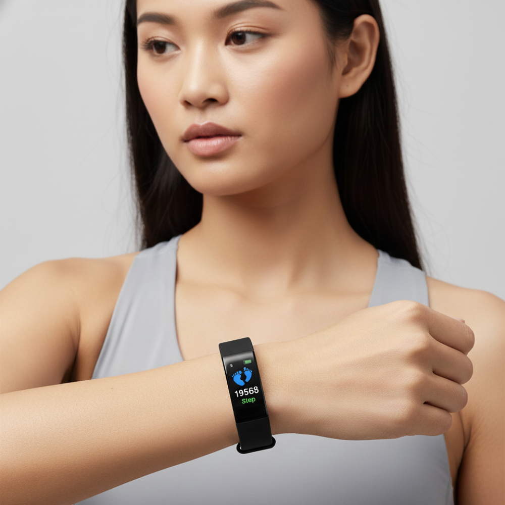 Seniors' Fitness Watch with Heart Rate Monitor and Easy-to-Read LED Display