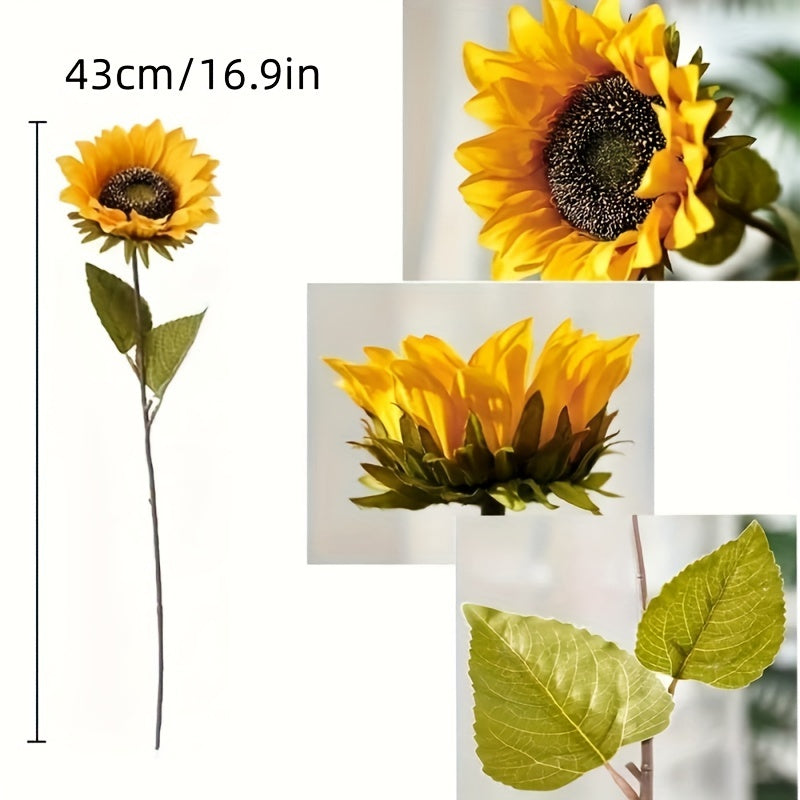 Set of 11 Vibrant Sunflowers for Autumn, Weddings, and Garden Decoration