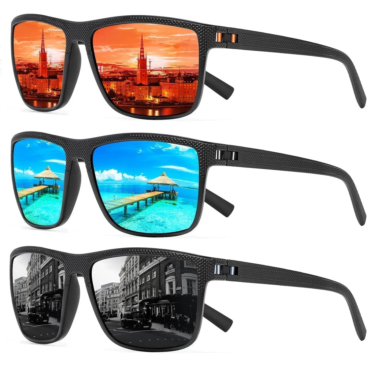 Set of 3 Polarized Sunglasses