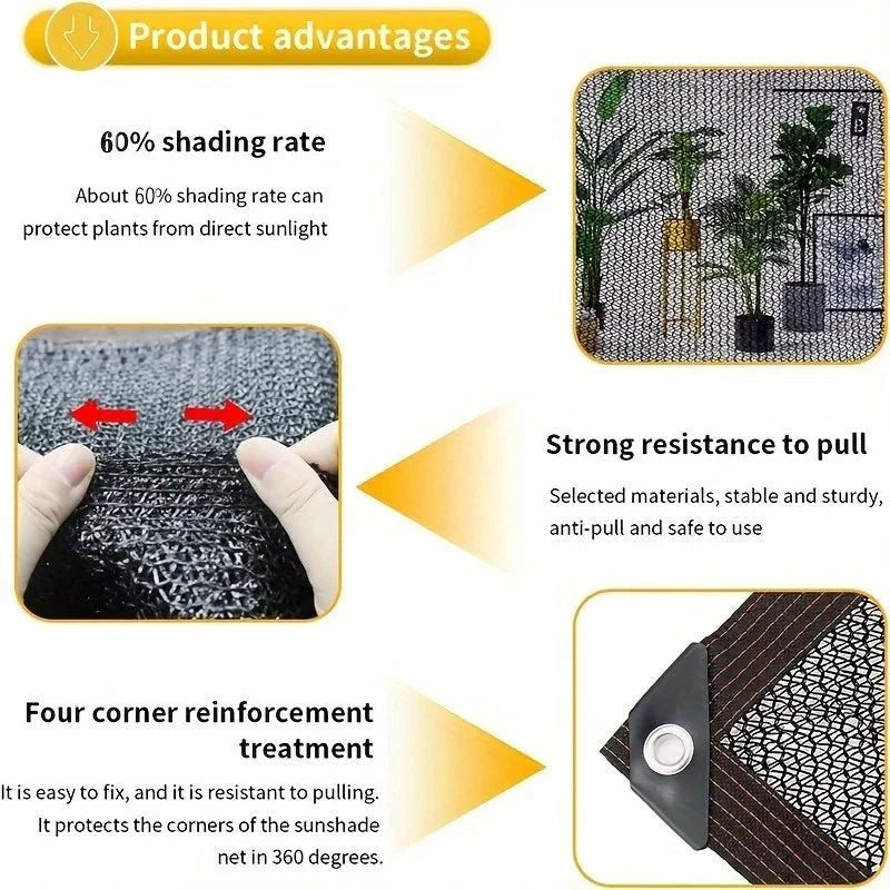 Shade Net – 70–80% Sun Protection for Greenhouses and Gardens