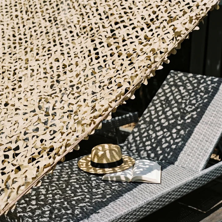 Shade Net for Patio & Pergola — 6 Colors, Breathable Airflow, Hangs in 1 Hour