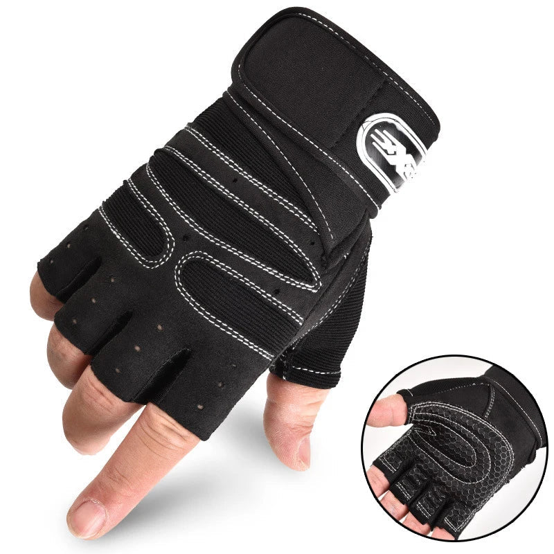 Shock-Resistant and Supportive Gym Gloves