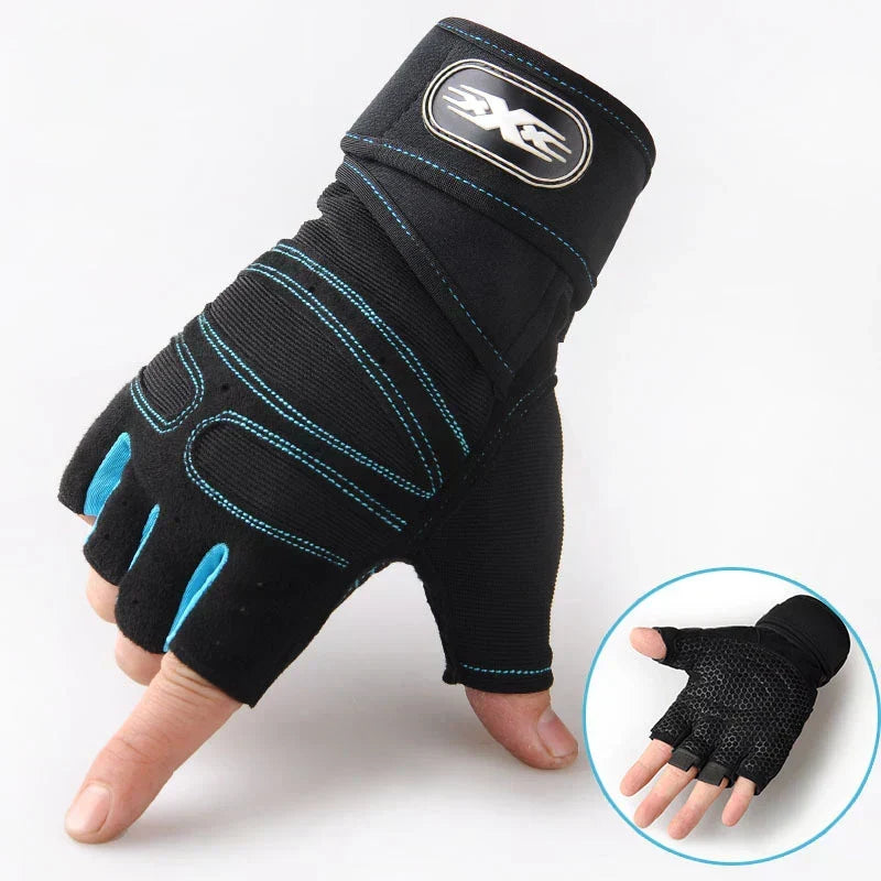Shock-Resistant and Supportive Gym Gloves