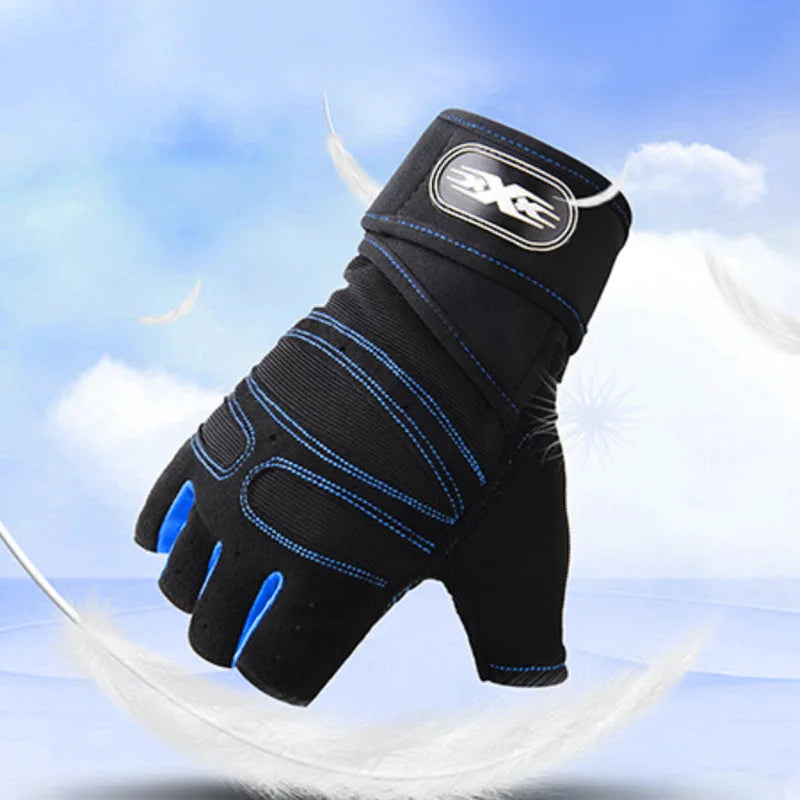 Shock-Resistant and Supportive Gym Gloves