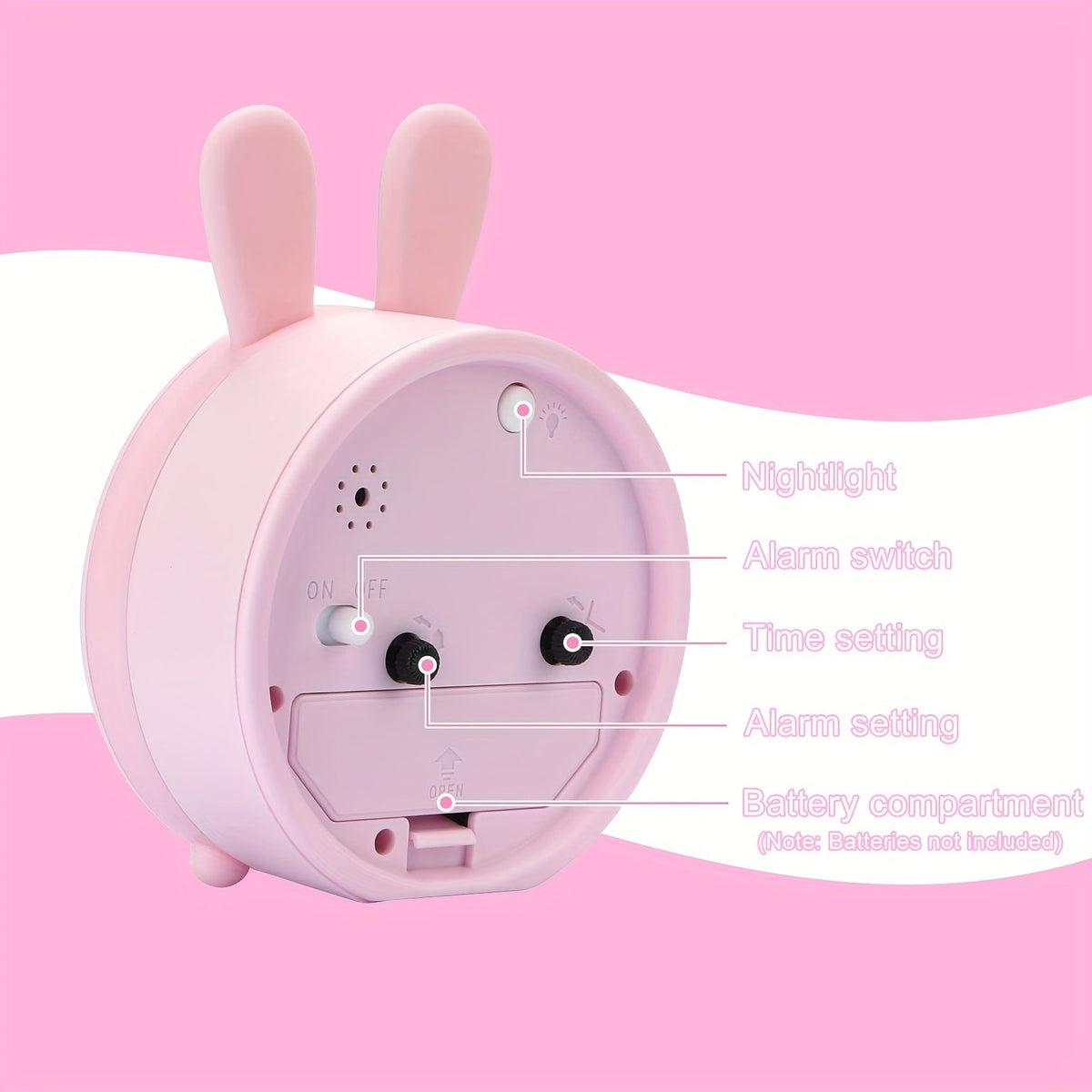 Silent Bunny Alarm Clock - For a Peaceful and Cute Morning