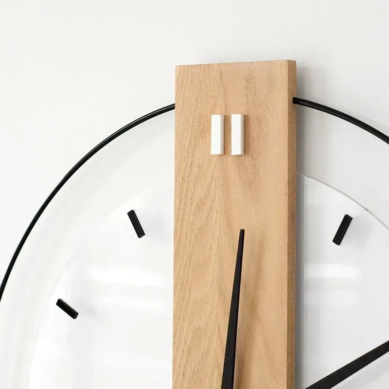Silent Wooden Wall Clock