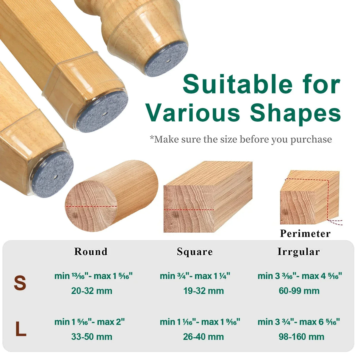 Silicone Furniture and Chair Leg Floor Protectors