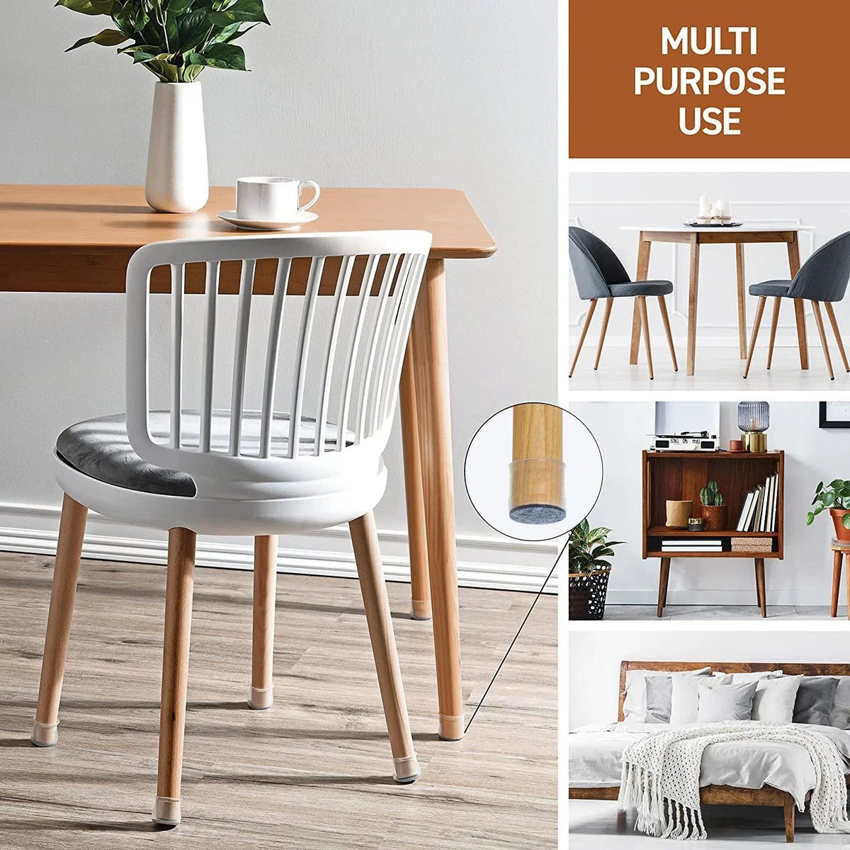 Silicone Furniture and Chair Leg Floor Protectors