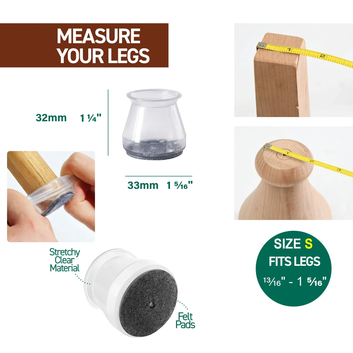 Silicone Furniture Chair Leg Floor Protectors