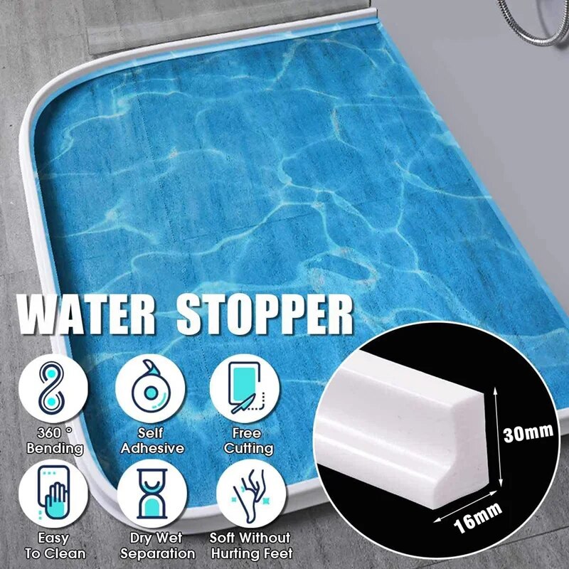 Silicone Shower Water Barrier