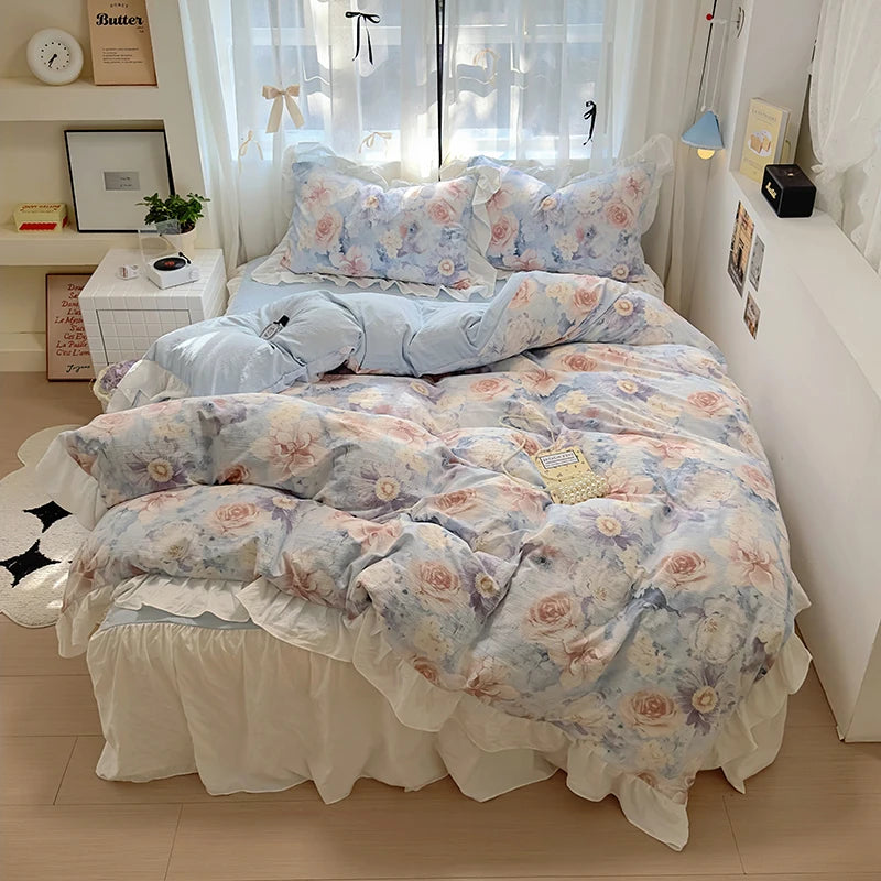 Skin-Friendly Bedding Set with Unique Durable Print