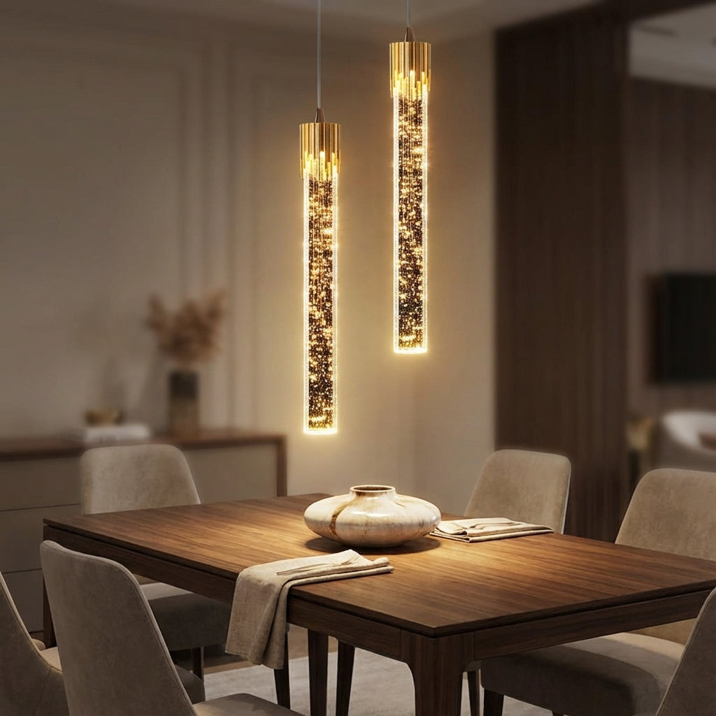 Slim Cylindrical Pendant Light