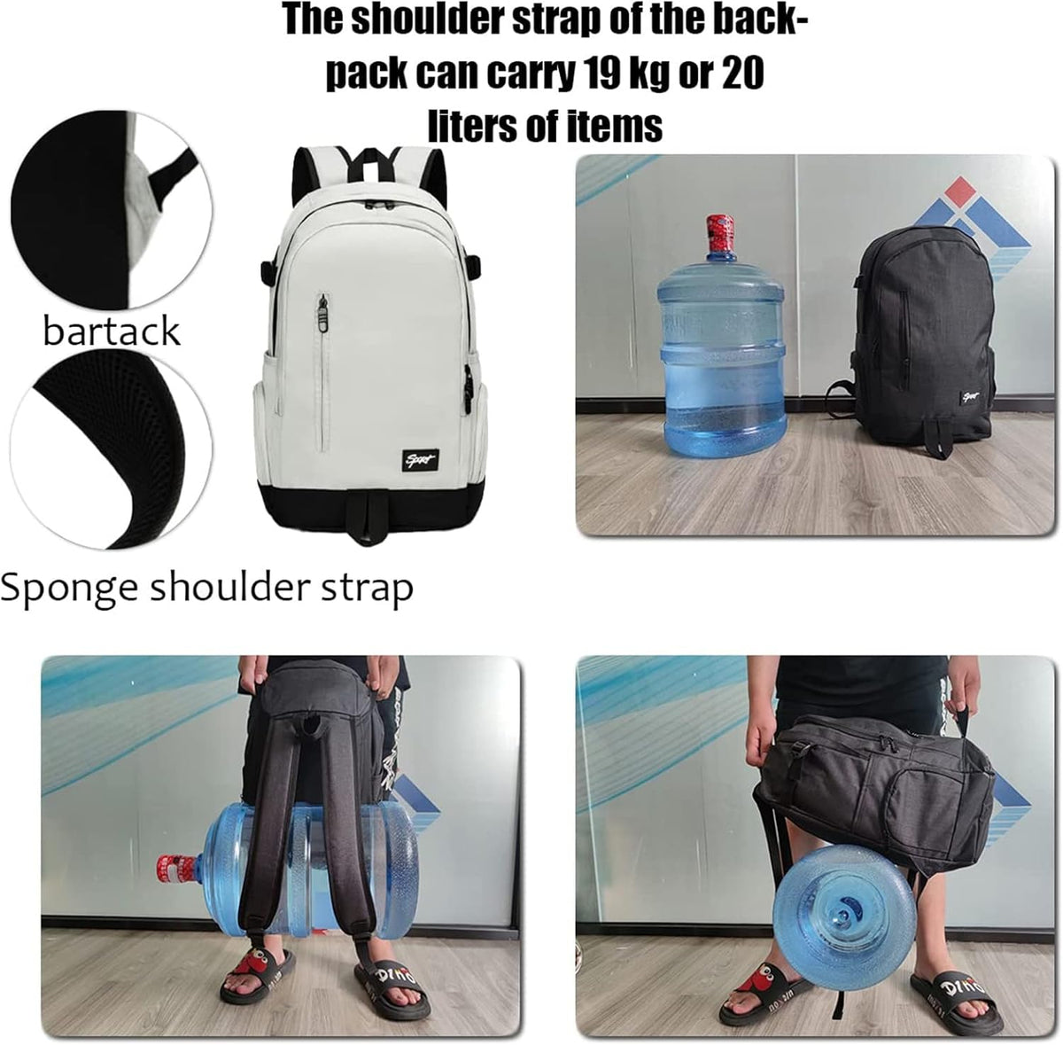 Slim Travel & Work Laptop Backpack with Organizer Pockets