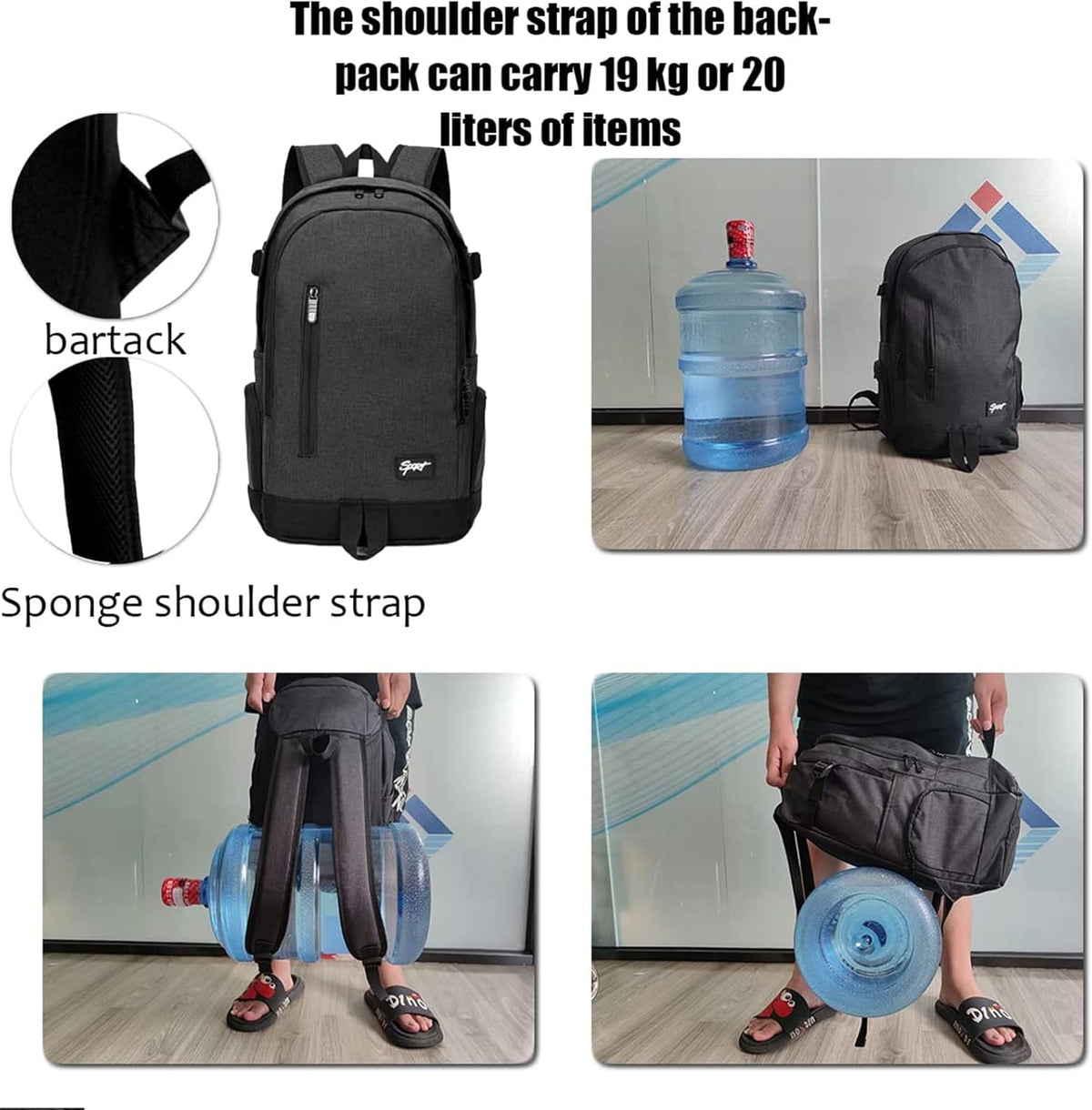 Slim Travel & Work Laptop Backpack with Organizer Pockets