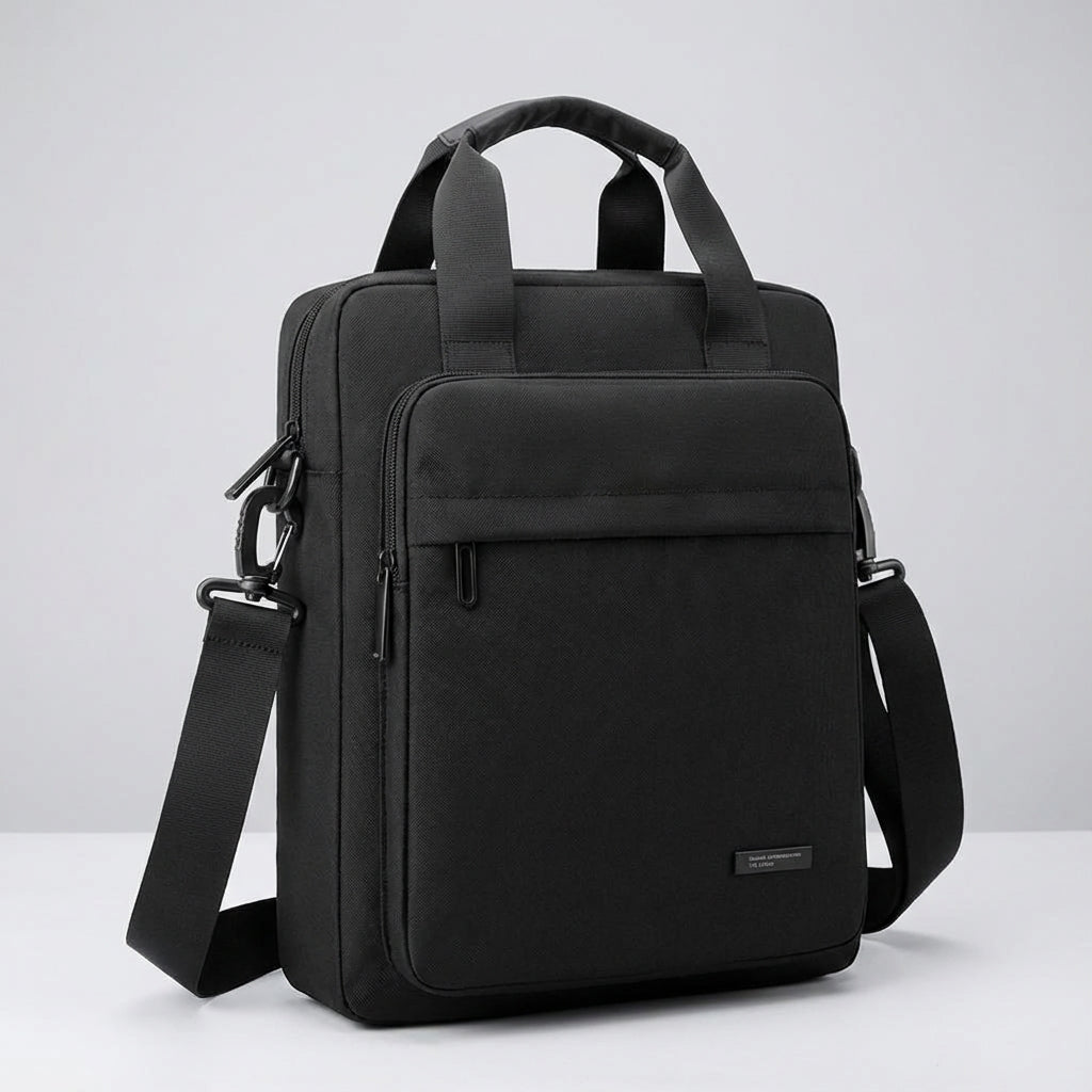 Slim Waterproof Laptop Messenger Bag with Adjustable Shoulder Strap