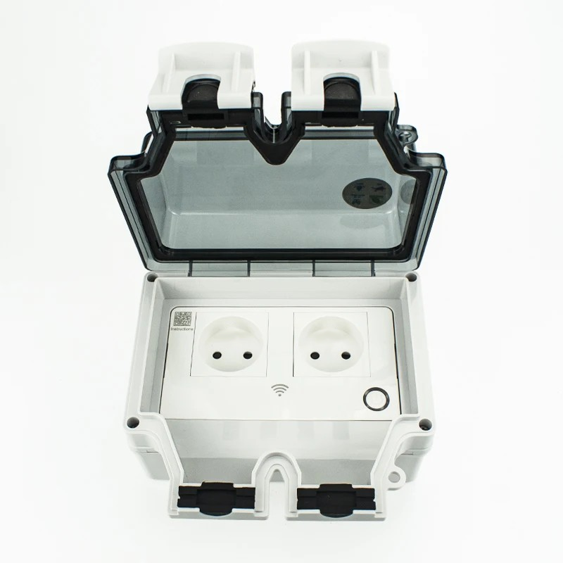 Smart Outdoor WiFi Plug – IP66 Waterproof Socket with App & Voice Control