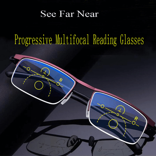 Smart Progressive Eyeglasses with Multi-Zone Focus