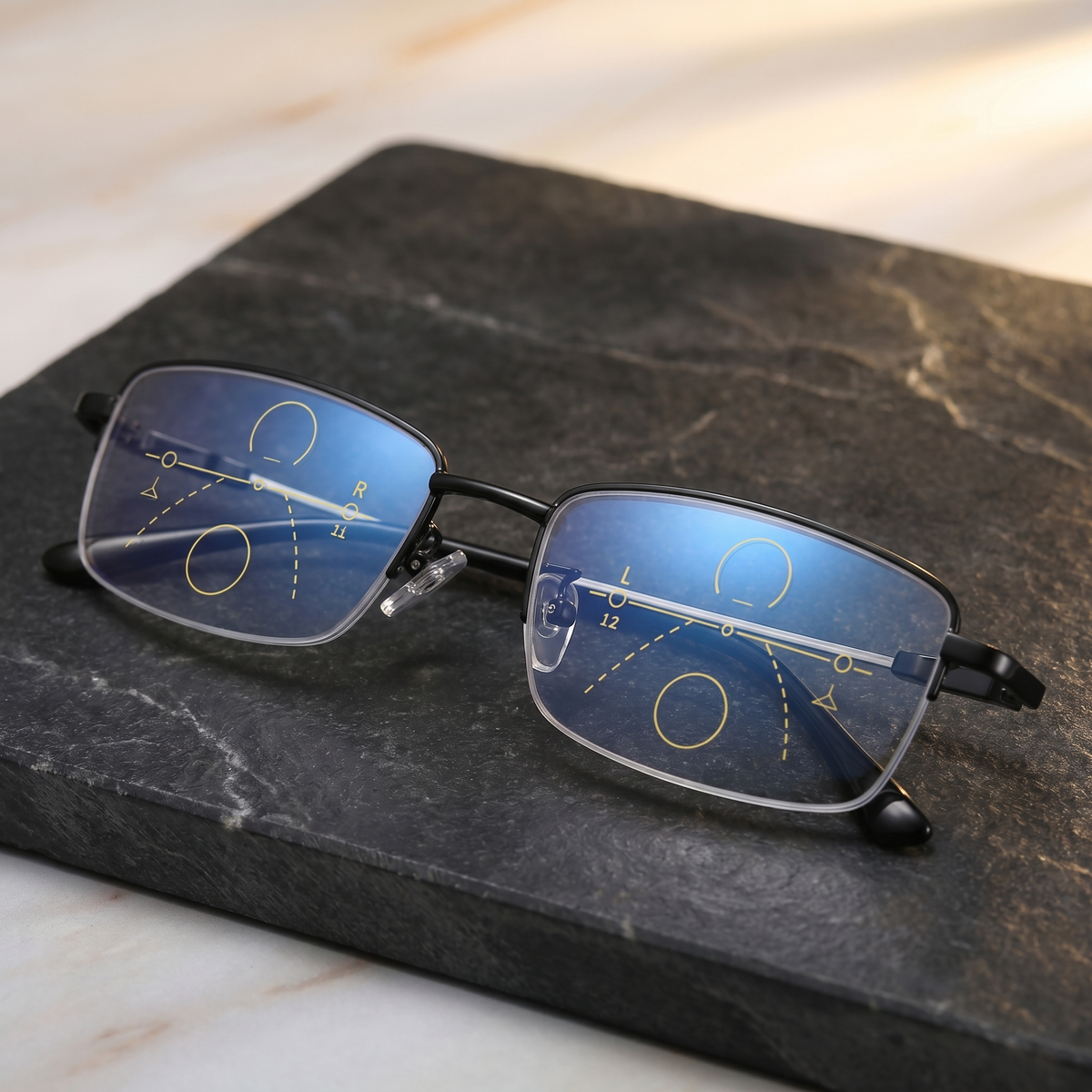 Smart Progressive Glasses | Multifocal Photochromic Lenses for Multi-Distance Vision