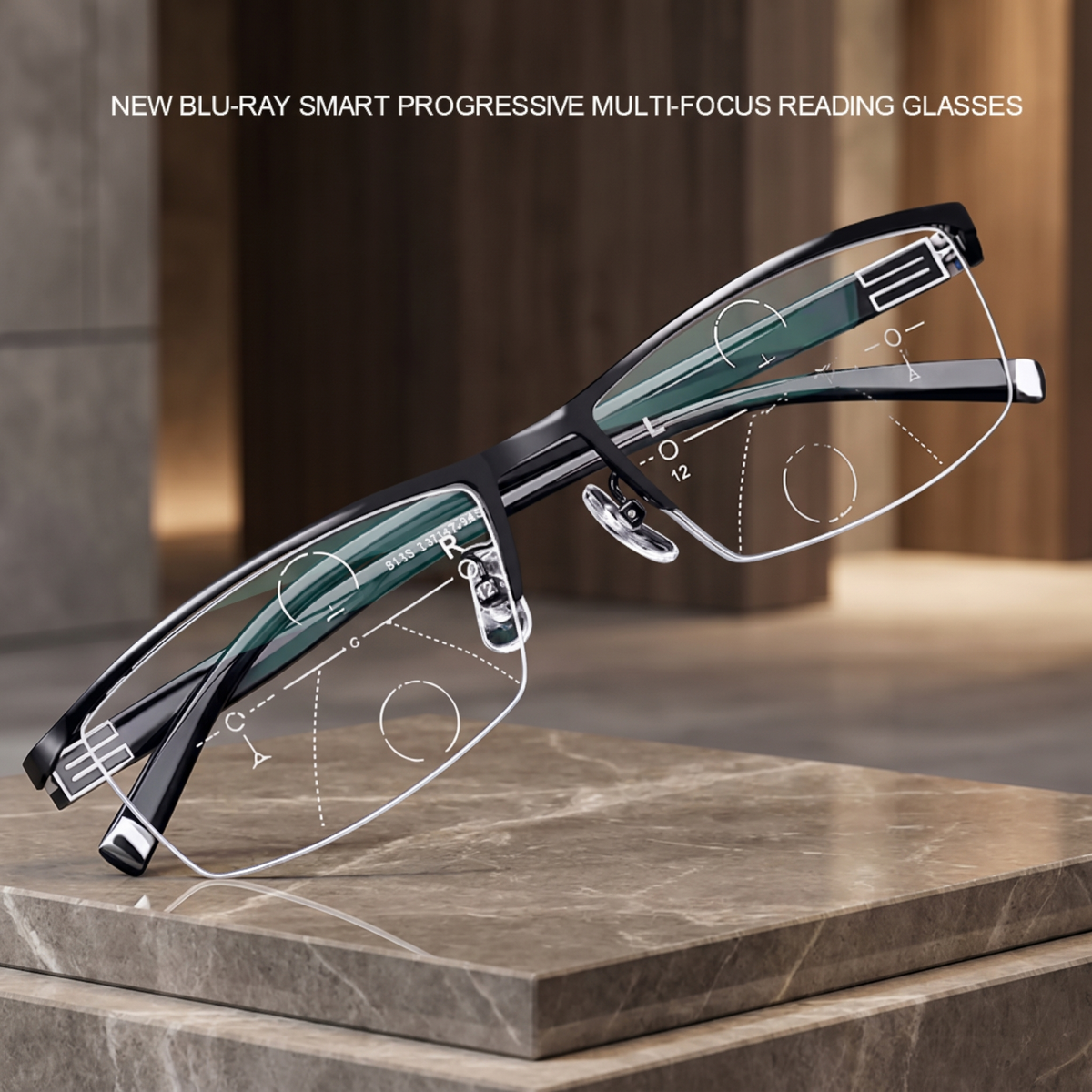 Smart Progressive Glasses | Multifocal Photochromic Lenses for Multi-Distance Vision