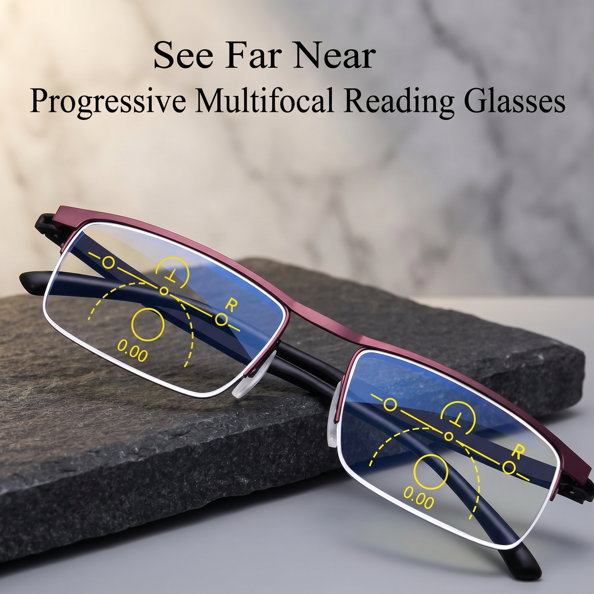 Smart Progressive Glasses | Multifocal Photochromic Lenses for Multi-Distance Vision