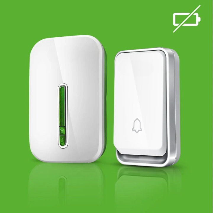 Smart Wireless Battery-Free Doorbell for Home or Office