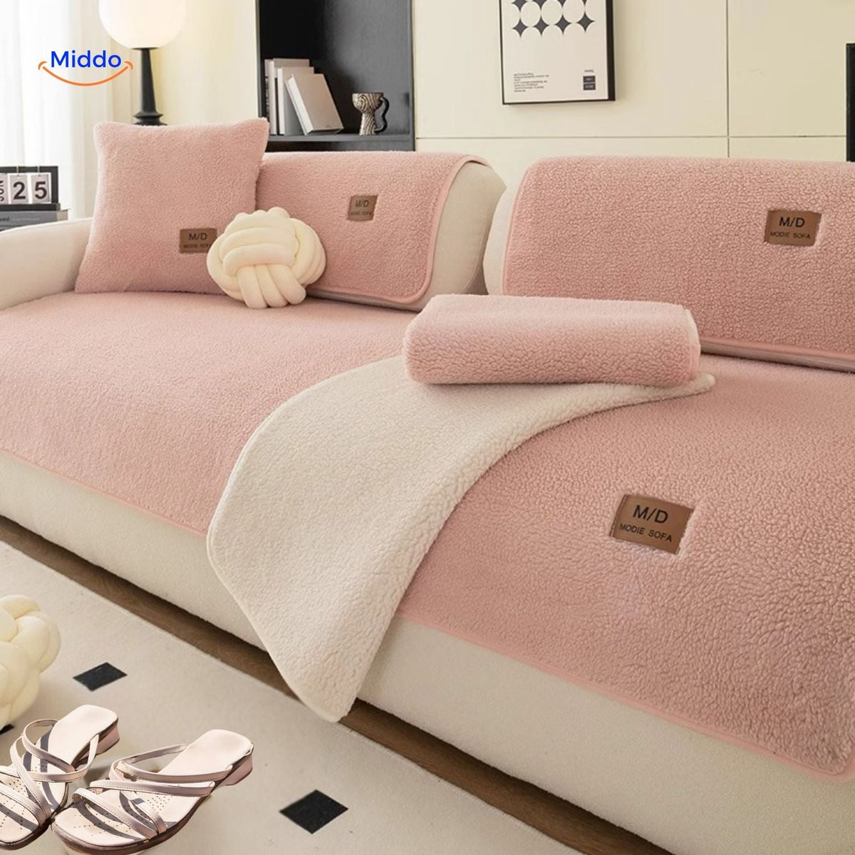 Sofa Cover | Soft Sheepskin Design for Warmth and Elegance!