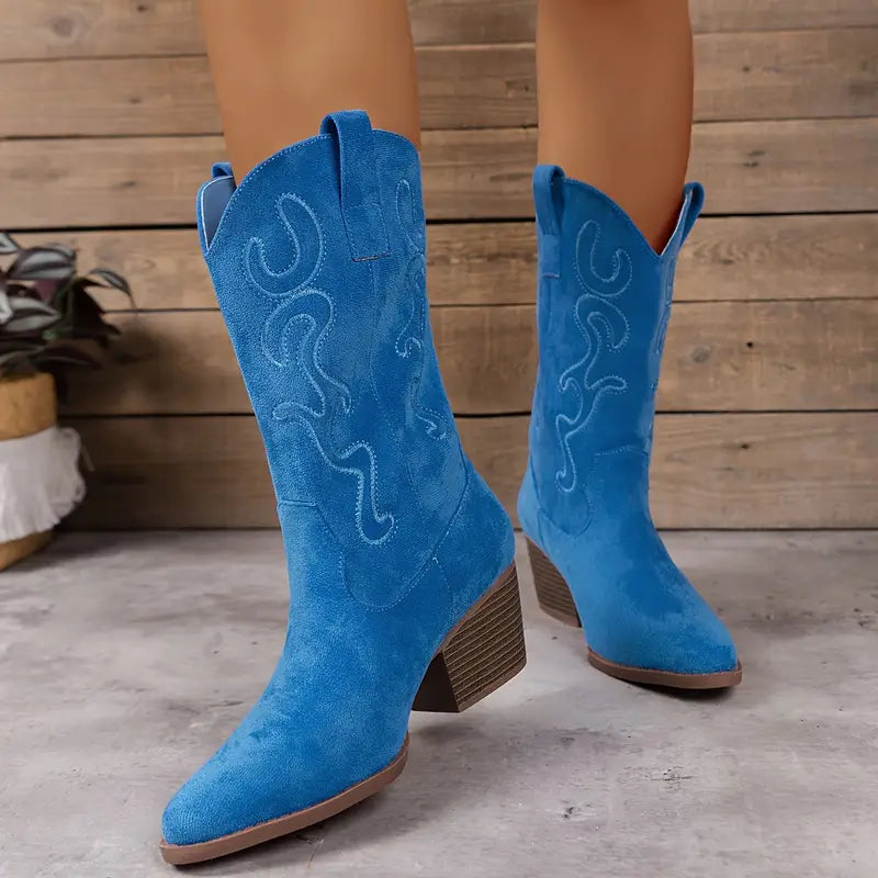 Soft and Elegant Women's Western Ankle Boots – Comfort & Style