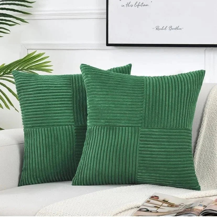 Soft Corduroy Cushion Cover Set