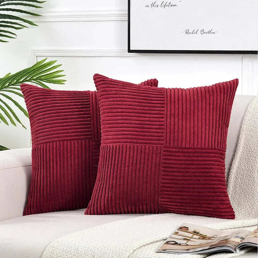 Soft Corduroy Cushion Cover Set